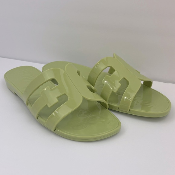SAM EDELMAN BAY JELLY SLIDE SANDALS, WET JELLY LOOK, WOMENS SIZE 8M, EURO 38.5 - Picture 3 of 15